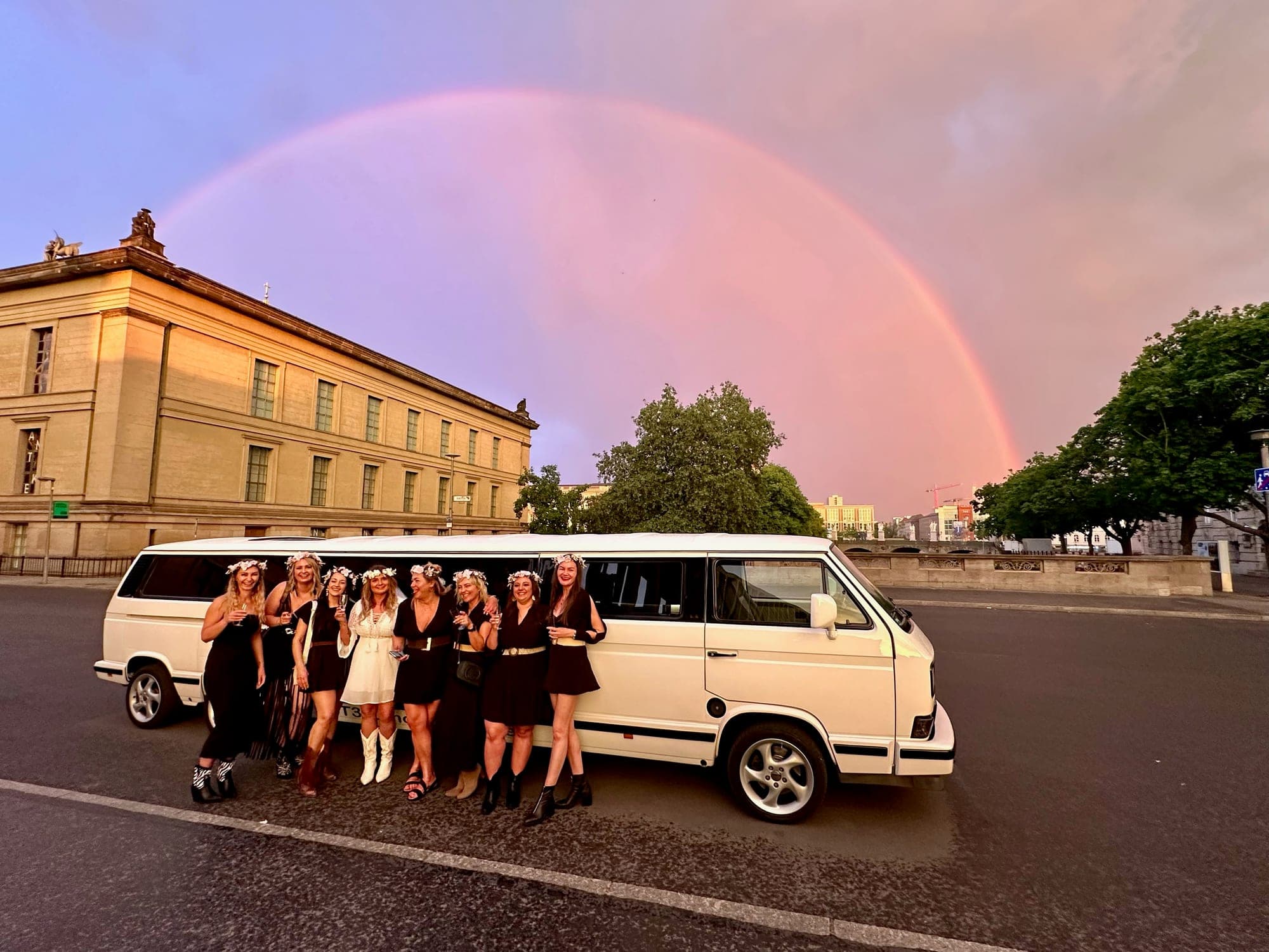 VW T3 Stretchlimousine Berlin, die Bulli Party VIP Limousine Limo