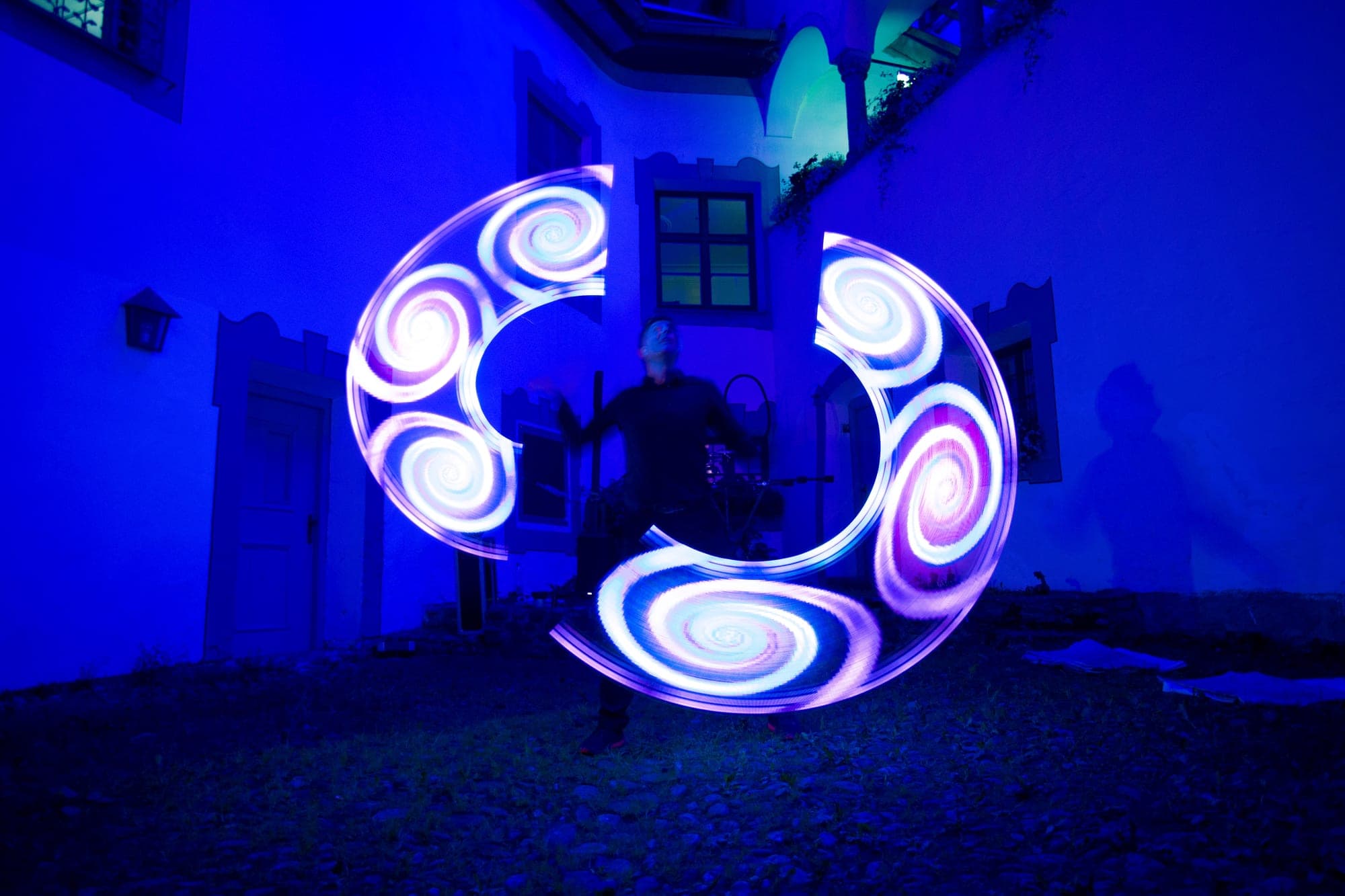 LED-Show mit Fotos
